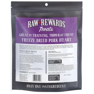 Northwest Naturals Freeze-Dried Pork Heart Dog and Cat Treats 3 oz