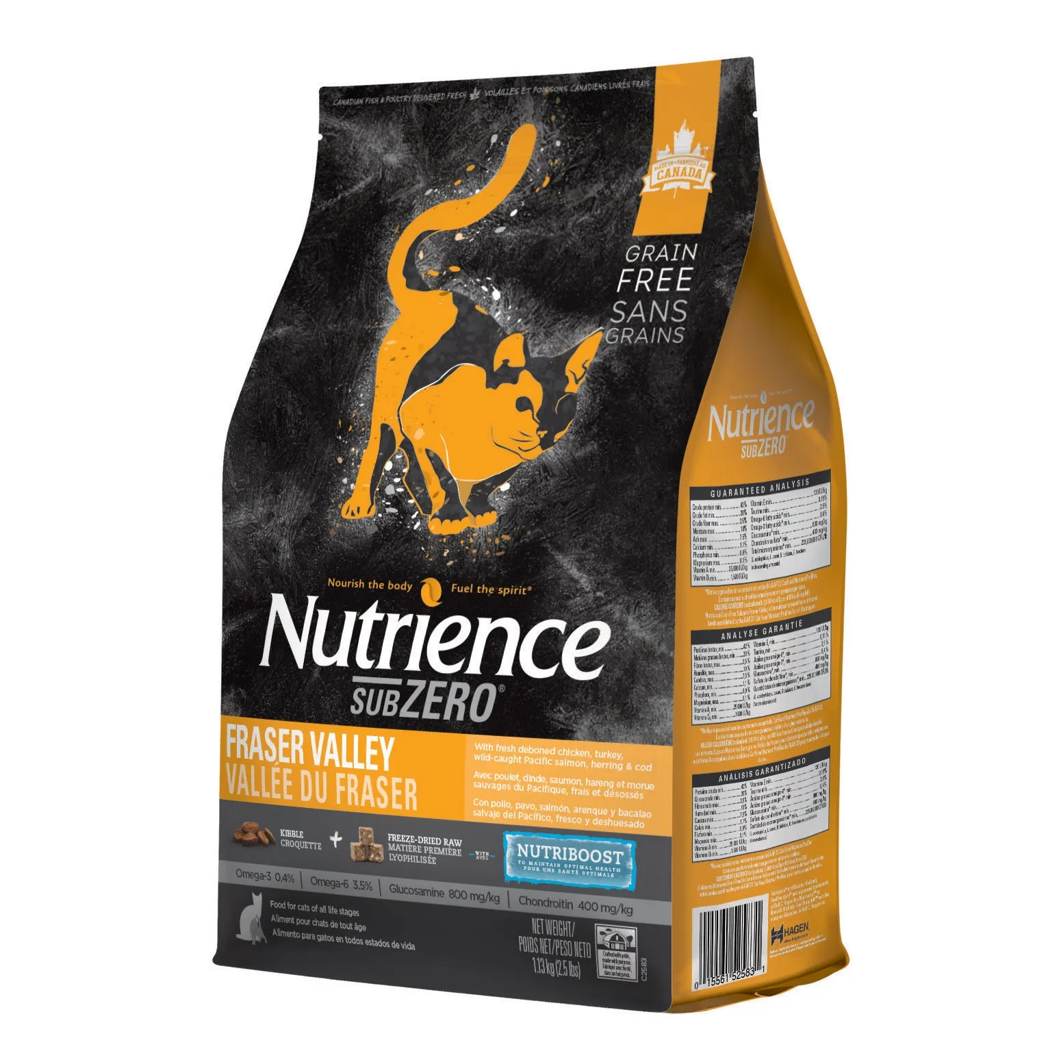 Nutrience SubZero Cat Fraser Valley 5kg *Clearance*