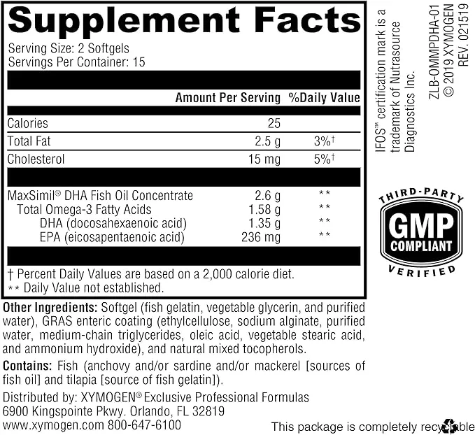 Omega MonoPure DHA EC 30 count