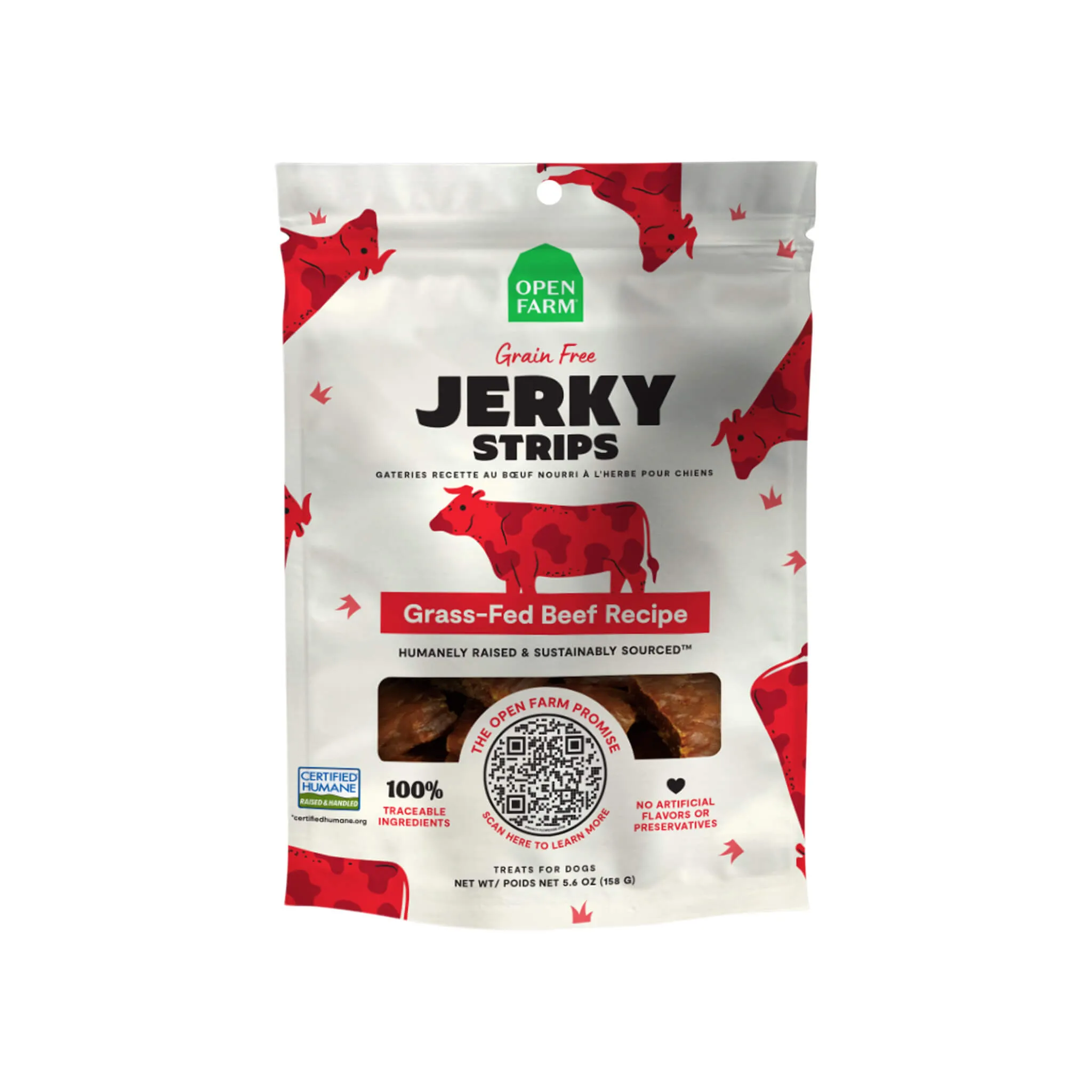 Open Farm Grain-Free Jerky Strips 5.6oz