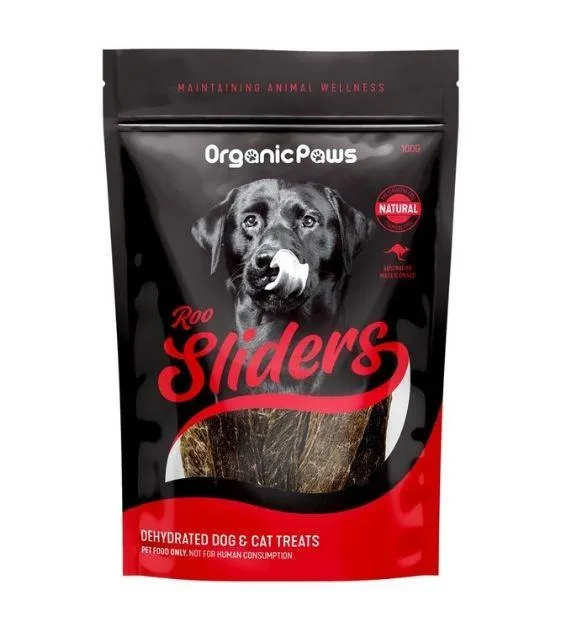 Organic Paws Dehydrated Dogs & Cats Treats (Roo Sliders)