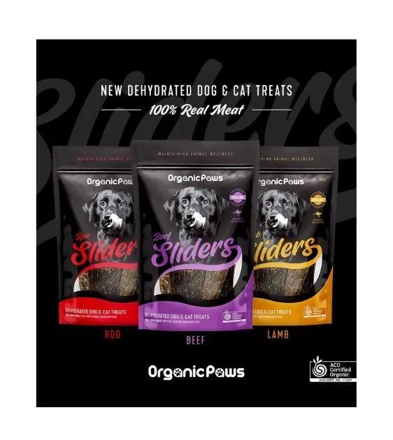 Organic Paws Dehydrated Dogs & Cats Treats (Roo Sliders)