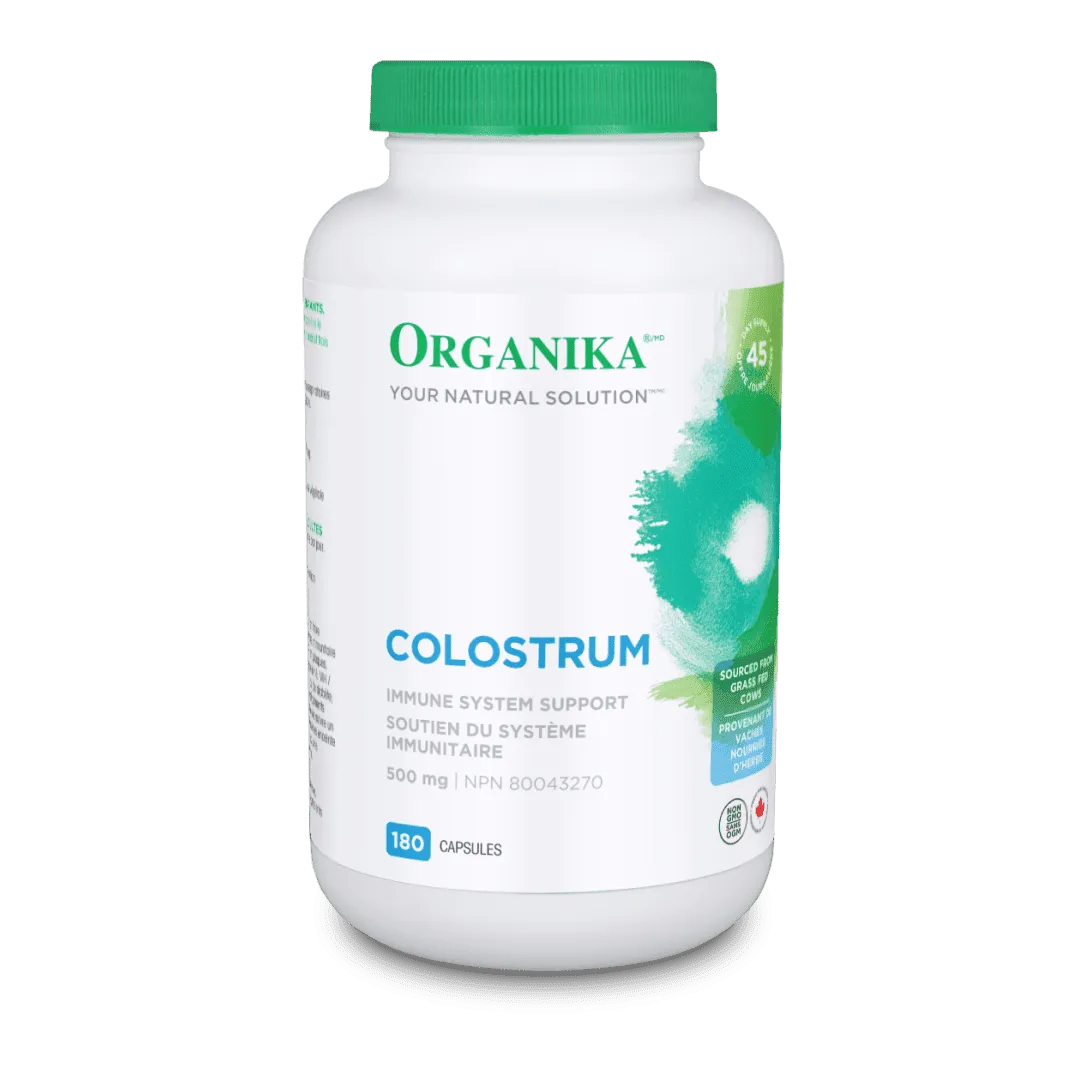 Organika - bovine colostrum 500mg  - 180 caps