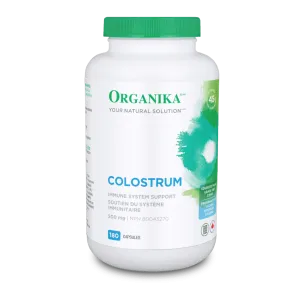 Organika - bovine colostrum 500mg  - 180 caps