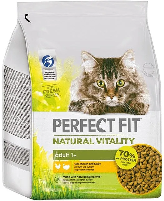 Perfect Fit Natural Vitality Turkey With Chicken - Dry Cat Food - 6Kg