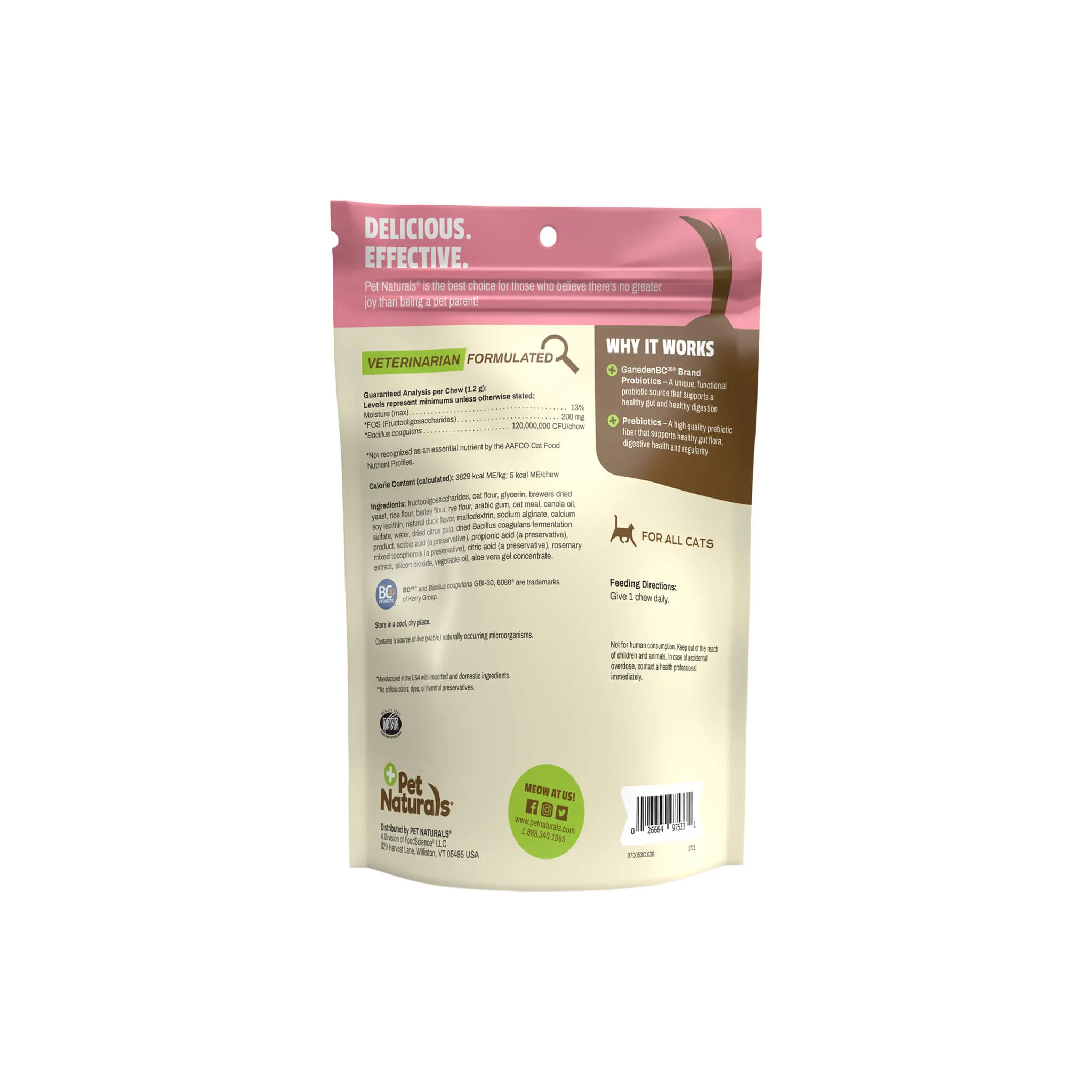 Pet Naturals Daily Probiotics for Cats