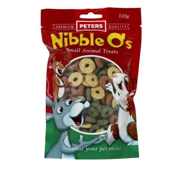 Peters Nibble Os Small Animal Treats 120g