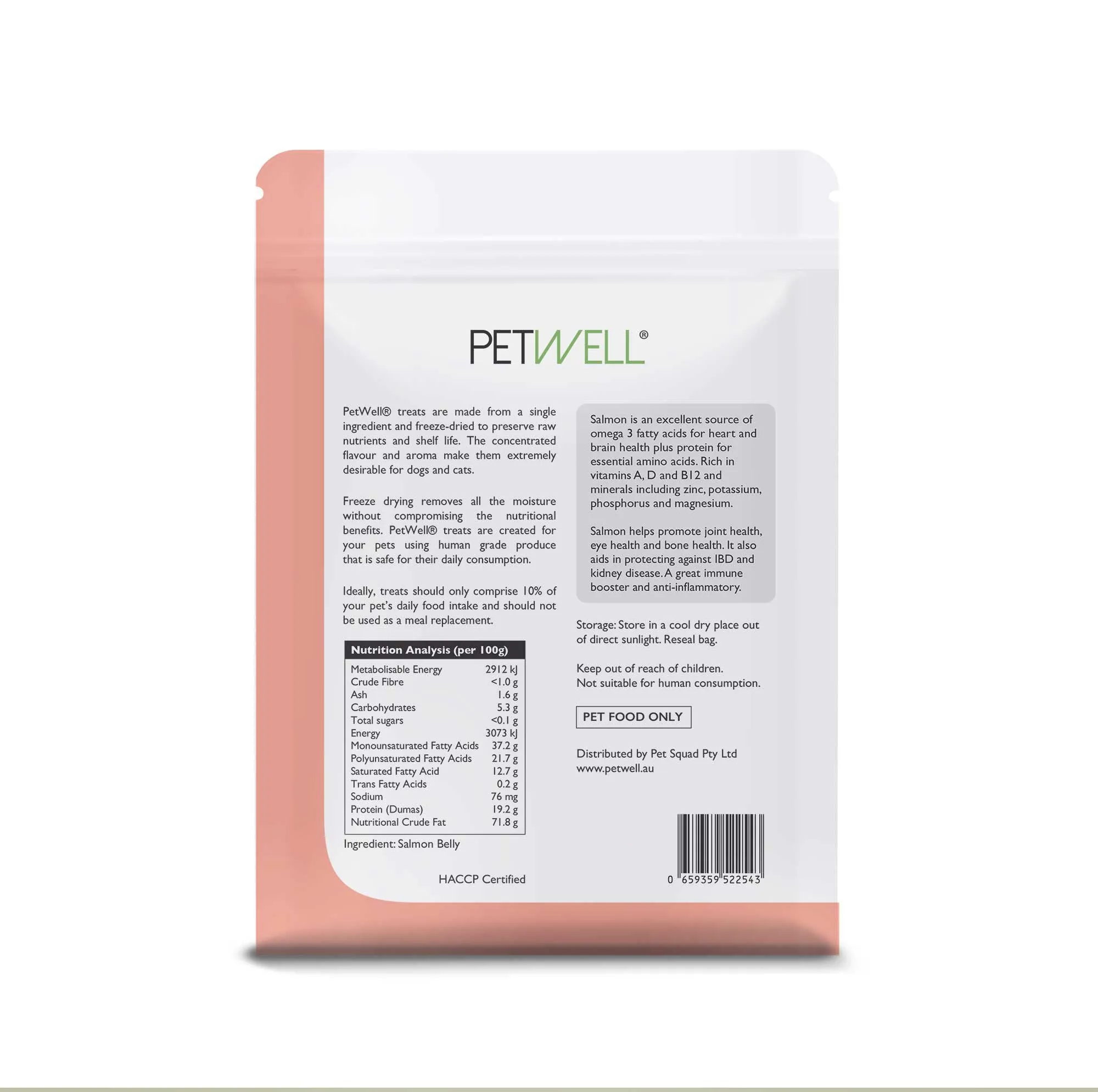 PetWell Freeze Dried Salmon Fillet