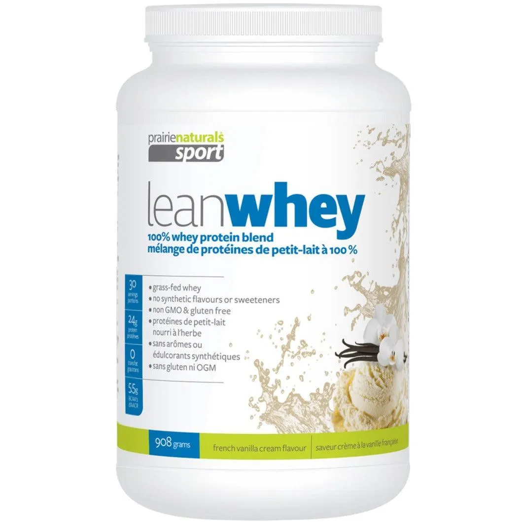 Prairie Naturals Sport LeanWhey Protein French Vanilla 908g