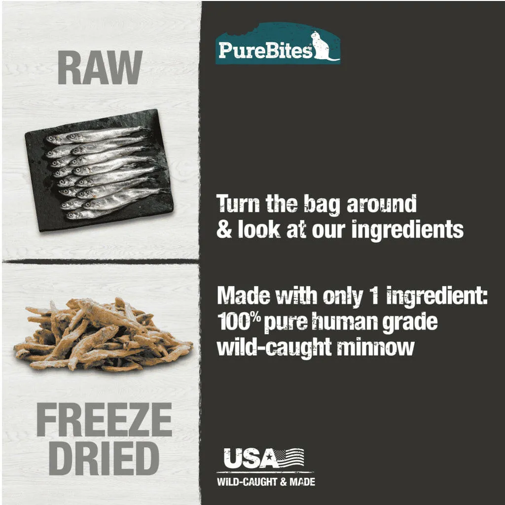 Pure Bites Freeze Dried Minnow Treats for Cats