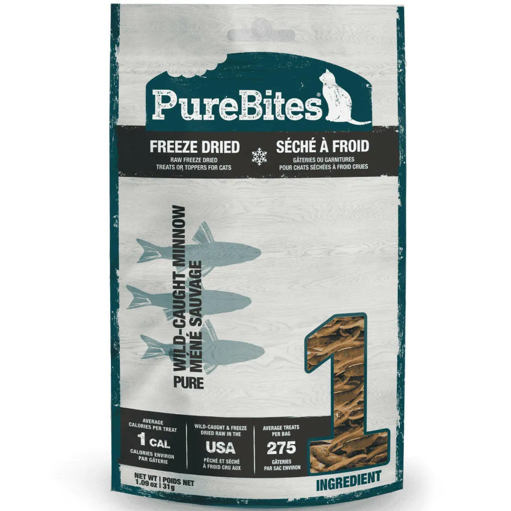 Pure Bites Freeze Dried Minnow Treats for Cats