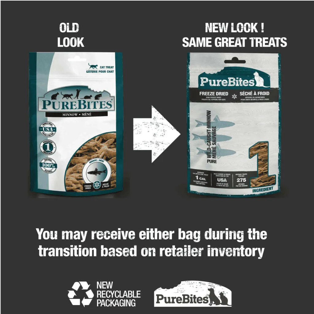 Pure Bites Freeze Dried Minnow Treats for Cats