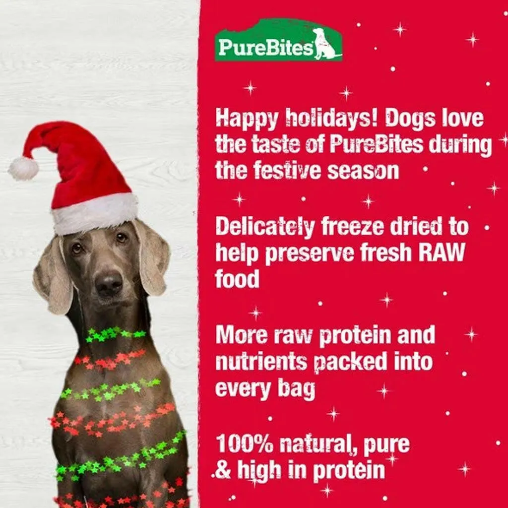 PureBites Holiday Freeze Dried Turkey Sweet Potato Dog Treats  (2.5 oz)