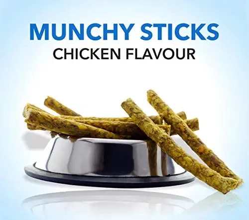 Purepet Treat Combo Offer - Chicken Flavor Biscuit Jar (2 x 455g)   Munchy Sticks, Chicken Flavor (2 x 400g) - Pack of 4