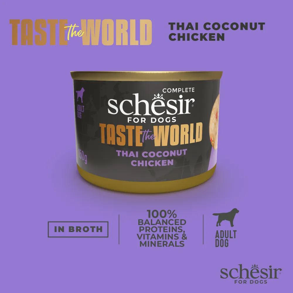 Schesir Dog Taste The World Thai Coconut Chicken 150g