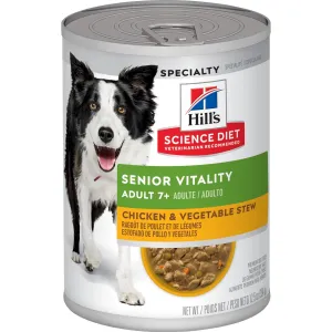 Science Diet Adult 7  Senior Vitality Chicken & Vegetable Stew Wet Dog Food