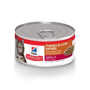 Science Diet Cat Adult Turkey & Liver Entree 5.5oz