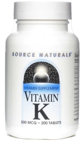 SOURCE NATURALS - Vitamin K  - 200 Tablets