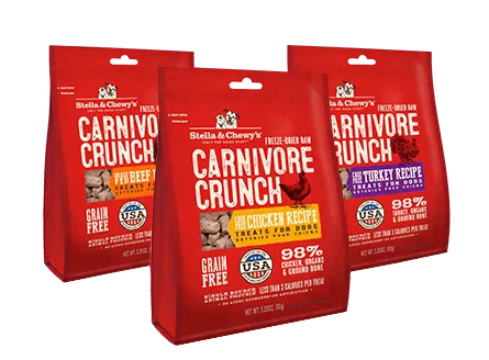 Stella and Chewy's Carnivore Crunch Freeze-Dried Treats for Dogs