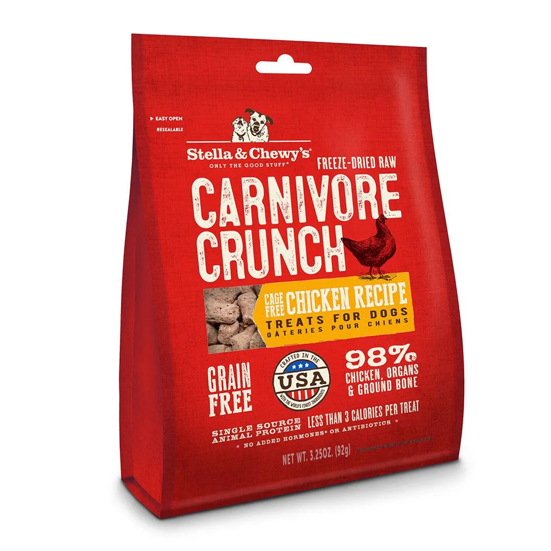 Stella and Chewy's Carnivore Crunch Freeze-Dried Treats for Dogs