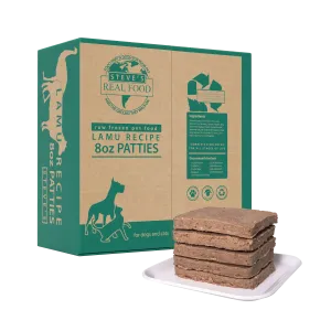 Steve's Real Food - Lamu Lamb Emu Patties - Raw Dog Food -  14 lb (PRE-ORDER-Local Delivery Only)