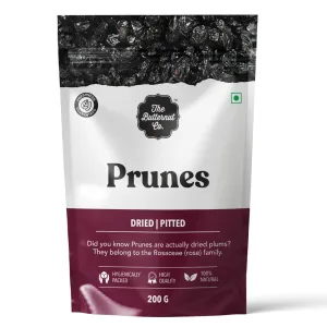 The Butternut Co. Premium Pitted Prunes 200g | 100% Natural | High Fiber | Gluten Free | Naturally Sweet