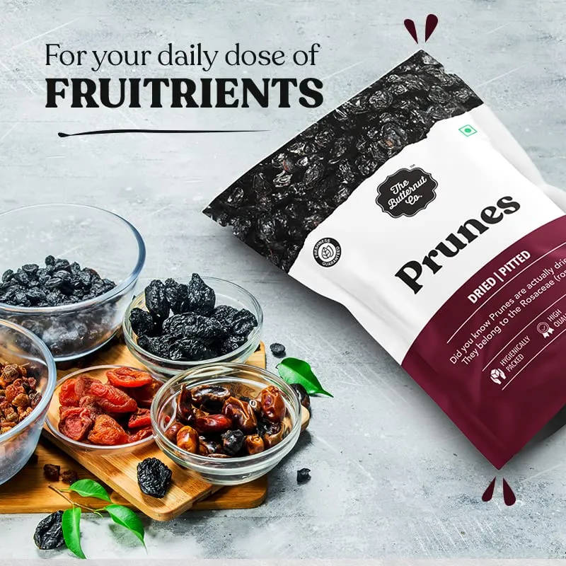 The Butternut Co. Premium Pitted Prunes 200g | 100% Natural | High Fiber | Gluten Free | Naturally Sweet