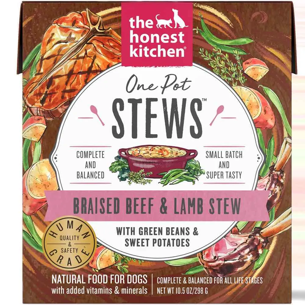 The Honest Kitchen One Pot Stews Braised Beef & Lamb Grain-Free Dog Food 10.5oz