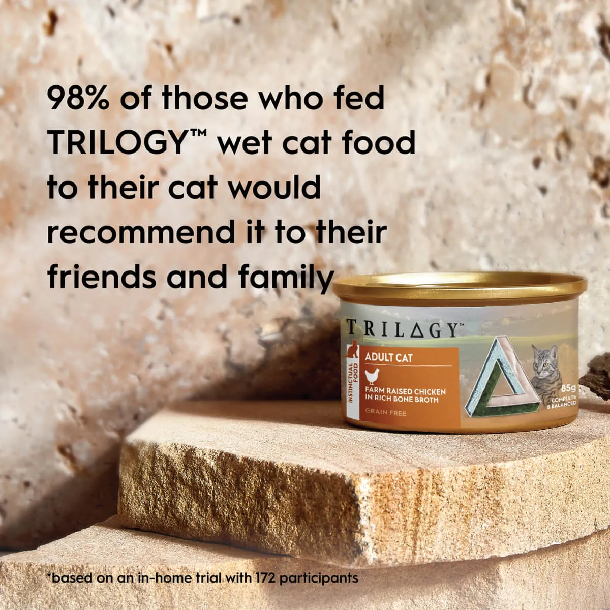 Trilogy Kitten Chicken in Bone Broth Wet Cat Food 85g