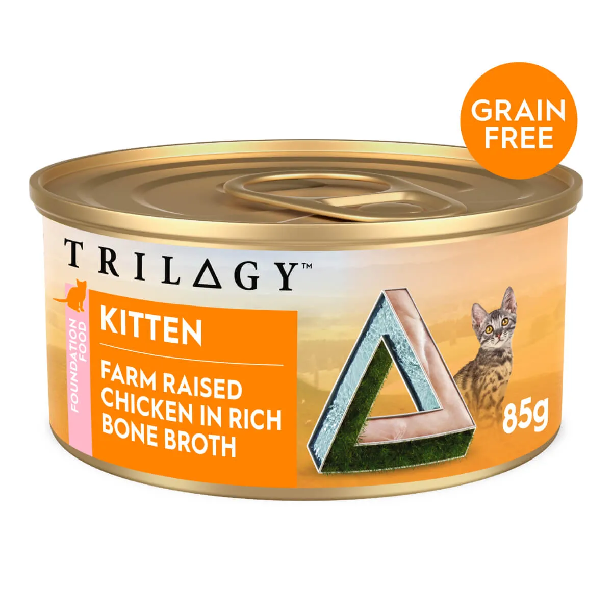 Trilogy Kitten Chicken in Bone Broth Wet Cat Food 85g