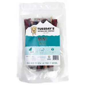 Tuesday's Natural Dog Company Mini Bulls 3-oz, Dog Chew