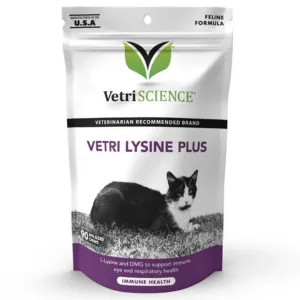 VetriScience Lysine & Immune Support Supplement for Cats 90 ct