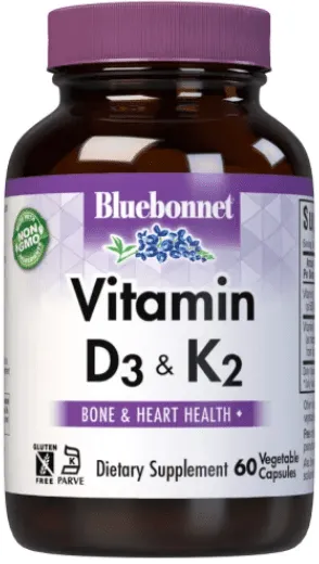 Vit D3 & K2 100mcg, 60 vcap