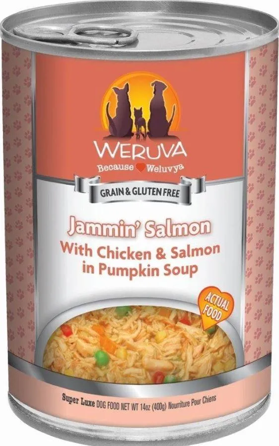 Weruva Jammin’ Salmon with Chicken & Salmon in Pumpkin Soup Dog Food