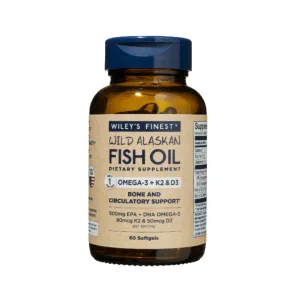 Wiley's Finest Omega 3 & Vitamin K2 & D3 60 Capsules